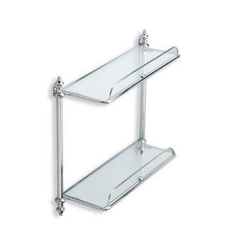 Bathroom Shelf Double Glass Bathroom Shelf StilHaus EL694-08